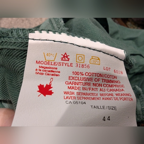 Vintage 80s IMAGE Curvy Tapered High Waist Green Jeans Sz 44,  approx18-20W - Picture 6 of 7